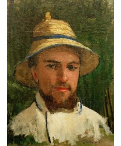 Gustave Caillebotte, Autoportrait au chapeau d’été