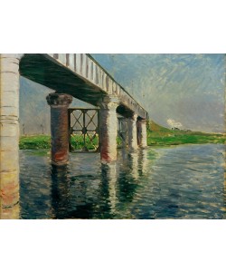 Gustave Caillebotte, La Seine et le pont de chemin de fer à Argenteuil