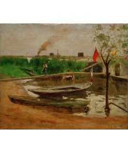 Gustave Caillebotte, Remise de barques près de Porte Marly