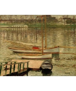 Gustave Caillebotte, Voiliers au mouillage sur la Seine