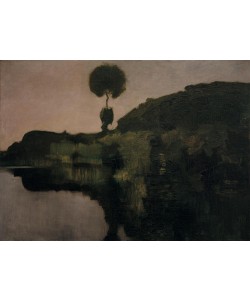 Piet Mondrian, Evening on the Gein with Isolated Tree
