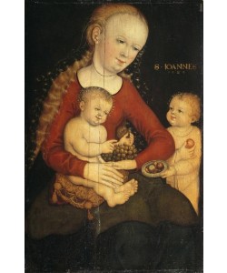 Lucas Cranach der Ältere, Maria mit Kind und dem Johannesknaben