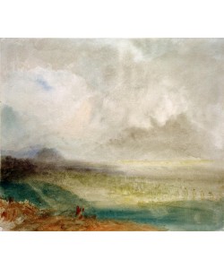 JOSEPH MALLORD WILLIAM TURNER, Das Rhônetal bei Sion