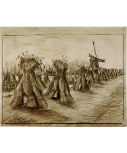 Vincent van Gogh, Kornbündel und Windmühle