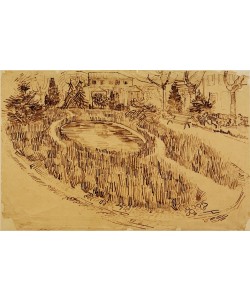 Vincent van Gogh, Park mit Teich vor dem Gelben Haus