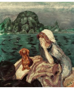 Pierre Bonnard, La promenade en bateau à Vernon. Mme Bonnard