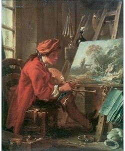 Francois Boucher, Le Peintre dans son atelier