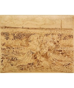 Vincent van Gogh, Weizenfeld mit Kornbündel