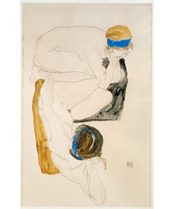 Egon Schiele, Zwei liegende Figuren