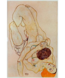 Egon Schiele, Zwei Mädchen