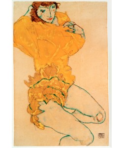 Egon Schiele, Sich entkleidende Frau