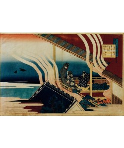 Katsushika Hokusai, Das Gedicht von Fujiwara no Yoshitaka