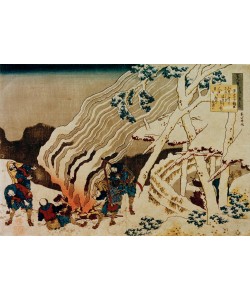Katsushika Hokusai, Das Gedicht von Minamoto no Muneyuki Ason