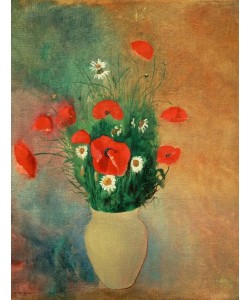 Odilon Redon, Vase mit rotem Mohn