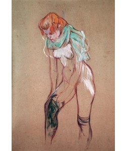 Henri de Toulouse-Lautrec, Femme tirant son bas
