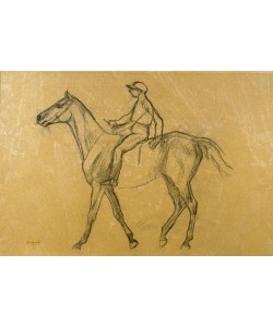 Edgar Degas, Jockey monté de profil