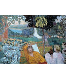 Pierre Bonnard, Abend oder Siesta in einem Garten im Süden
