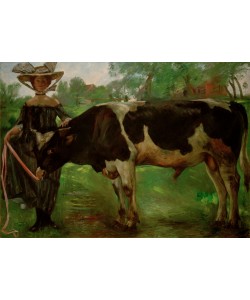 Lovis Corinth, Mädchen mit Stier (Charlotte)