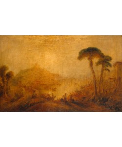 JOSEPH MALLORD WILLIAM TURNER, Altertümliche Landschaft mit Gestalten