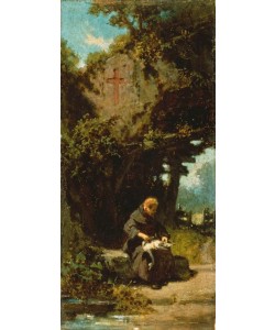 Carl Spitzweg, Gänse rupfender Einsiedler