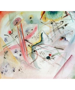 Wassily Kandinsky, Composition à bandes rouges et bleues