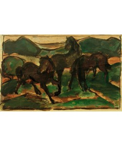 Franz Marc, Pferde auf der Weide I