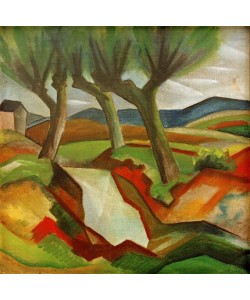 August Macke, Weiden am Bach