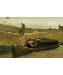 Vincent van Gogh, Torfboot mit zwei Figuren