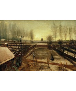 Vincent van Gogh, Der Pfarrgarten in Nuenen im Schnee