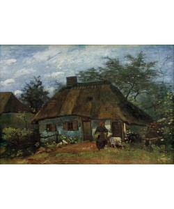 Vincent van Gogh, Bauernhaus und Frau mit Ziege