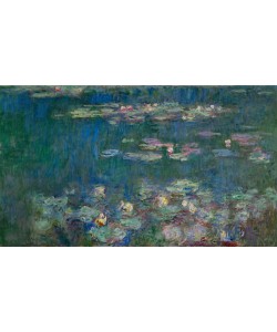 Claude Monet, Le Bassin aux nymphéas sans saules, Reflets verts (Der Seer