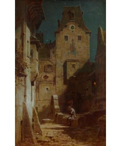 Carl Spitzweg, Der eingeschlafene Nachtwächter