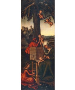 Lucas Cranach der Ältere, Die Erziehung der Jungfrau Maria