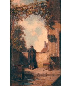 Carl Spitzweg, Alter Herr auf der Terrasse