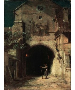 Carl Spitzweg, Gähnende Schildwache