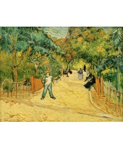 Vincent van Gogh, Eingang zum Park in Arles mit Spaziergängern