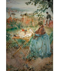 Carl Larsson, Die Porzellanmalerin (Keramik)