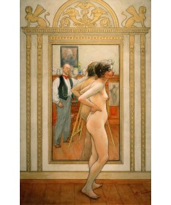 Carl Larsson, Vor dem Spiegel