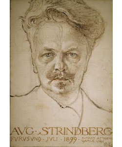 Carl Larsson, August Strindberg