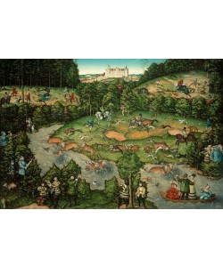 Lucas Cranach der Ältere, Jagd bei Schloss Hartenfels