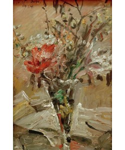 Lovis Corinth, Frühlingsblumen im Kelchglas
