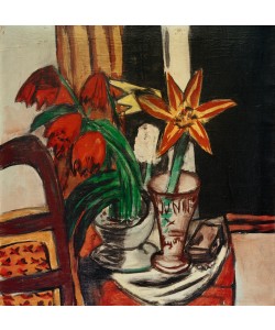 Max Beckmann, Rote Tulpe und Feuerlilien