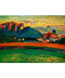 Wassily Kandinsky, Berglandschaft mit Dorf I