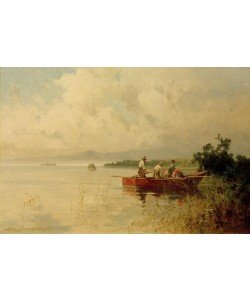 Willy Moralt, Fischer am sommerlichen Chiemseeufer