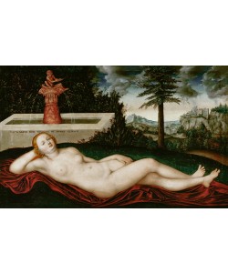Lucas Cranach der Ältere, Liegende Quellnymphe