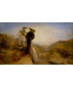 JOSEPH MALLORD WILLIAM TURNER, Southern Landscape with an Aqueduct and Waterfall