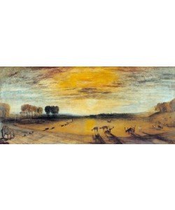JOSEPH MALLORD WILLIAM TURNER, Petworth Park: Tillington Church in the Distance