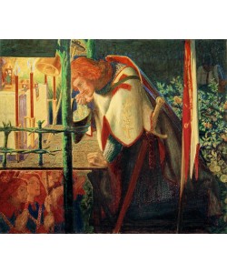 Dante Gabriel Rossetti, Sir Galahad at the Ruined Chapel