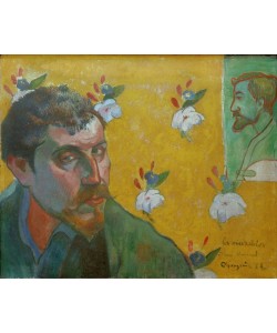 Paul Gauguin, Selbstbildnis mit dem Porträt Bernards, Vincent van Gogh ge