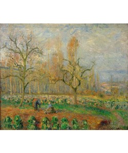 Camille Pissarro, Obstgarten in Pontoise bei Sonnenuntergang